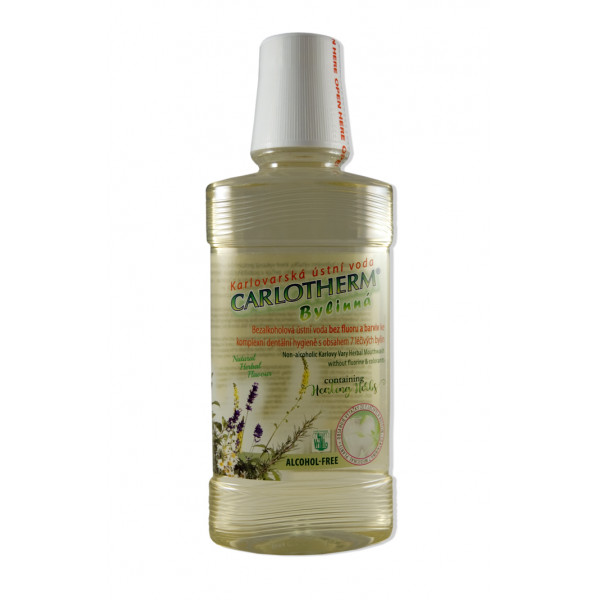 Жидкость для полоскания рта CARLOTHERM Herbal,  с травяными экстрактами. Объем 275ml