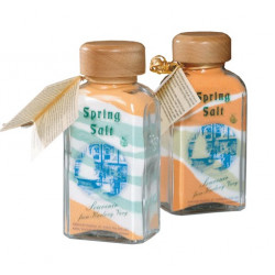 SPRING SALT, разноцветная карловарская соль для ванн в стеклянной подарочной упаковке. Вес 400g