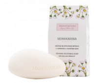 MANUFAKTURA. Нежное травяное мыло для чувствительной кожи с успокаивающим экстрактом ромашки и питательным миндальным маслом