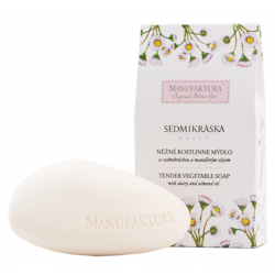 MANUFAKTURA. Нежное травяное мыло для чувствительной кожи с успокаивающим экстрактом ромашки и питательным миндальным маслом